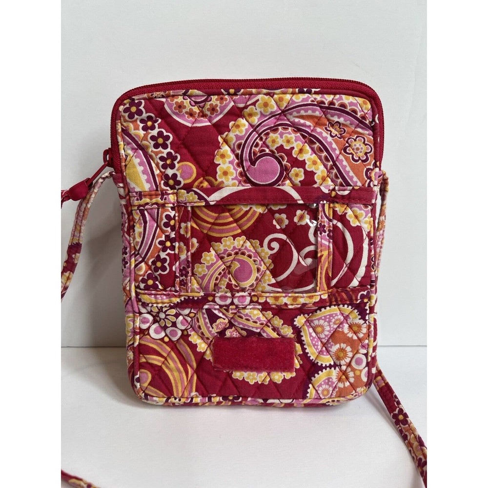 Pink Vera Bradley Hipster Cross Body Raspberry Fizz Retired 2008 - Picture 5 of 10